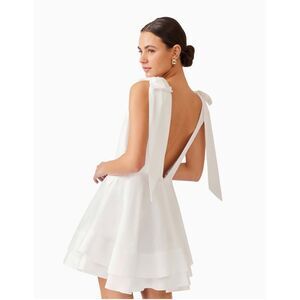 Elliatt Kalani Mini Dress in White Bridal Party Cocktail Wedding size S NWT